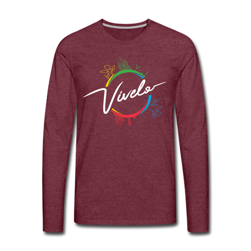 Vívelo - Premium T-shirt Long Sleeve - heather burgundy