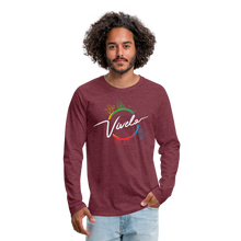 Load image into Gallery viewer, Vívelo - Premium T-shirt Long Sleeve - heather burgundy
