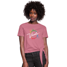 Load image into Gallery viewer, Vívelo - Women&#39;s Knotted T-Shirt - mauve
