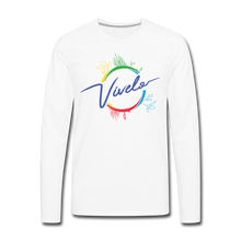 Load image into Gallery viewer, Vívelo - Premium T-shirt - Long Sleeve - white
