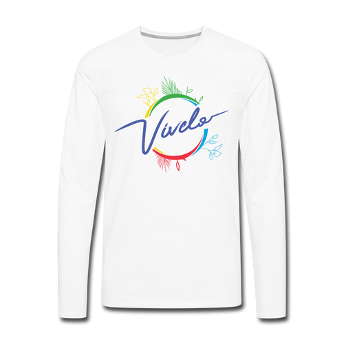 Vívelo - Premium T-shirt - Long Sleeve - white