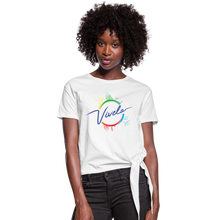 Load image into Gallery viewer, Vívelo - Women&#39;s Knotted T-Shirt - White - white
