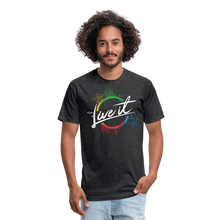 Load image into Gallery viewer, Live it - Fitted Cotton/Poly T-Shirt - heather black

