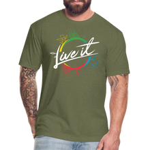 Load image into Gallery viewer, Live it - Fitted Cotton/Poly T-Shirt - heather military green
