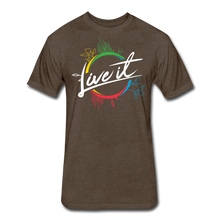 Load image into Gallery viewer, Live it - Fitted Cotton/Poly T-Shirt - heather espresso
