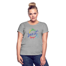 Load image into Gallery viewer, Live it - Women&#39;s Relaxed Fit T-Shirt - Purple - heather gray
