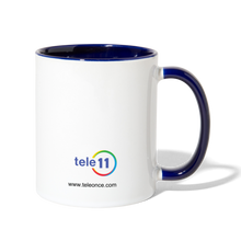 Load image into Gallery viewer, Live it - Contrast Coffee Mug - white/cobalt blue
